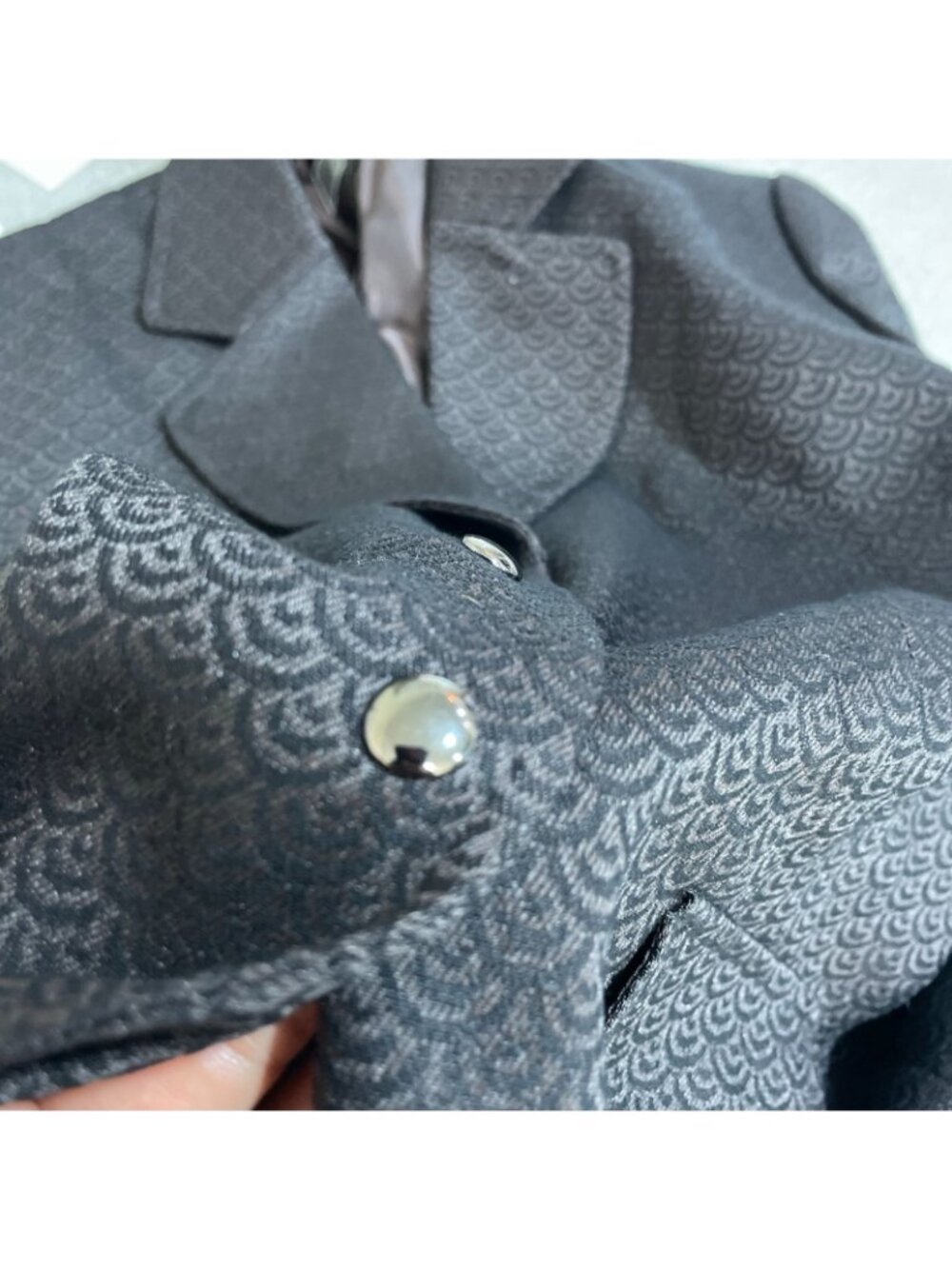 Tahari Arthur S. Levine Women's 6 Textured Black & Brown Blazer P0921 - Picture 7 of 10